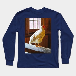 Chickens - Chicken in Barn Long Sleeve T-Shirt